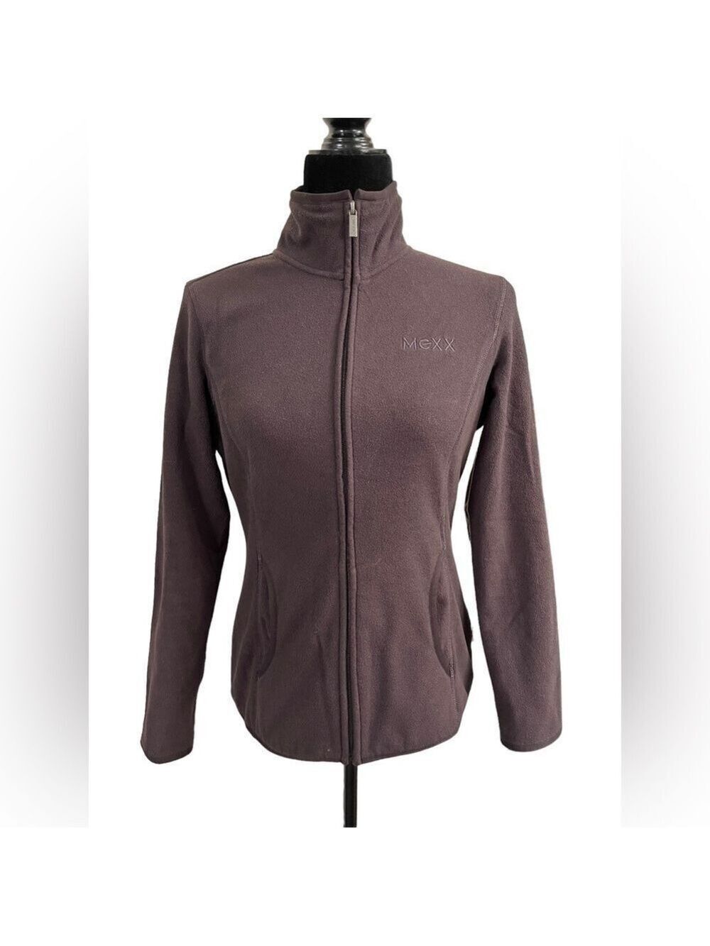 Mexx Full Zip Maroon Fleece Jacket - Picture 3 of 6